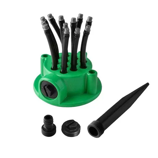 Flexible Lawn & Garden Sprinkler Garden Spray 360° Automatic Watering System, 12-Tube Sprayer for Watering, Hands-Free Lawn and Plant Watering