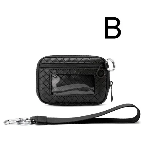 Waterproof Oxford Wristlet Wallet Card Holder with Detachable Wrist Strap, Multi-Pocket Zipper Pouch for Cards, Cash, Keys and Earphones, Ideal for Running, Fitness and Travel (B)