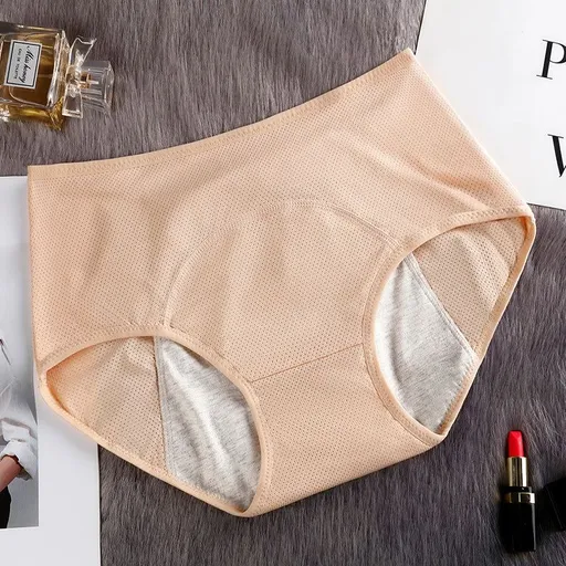 House Of Dasein Physiological Pants For Women Comfortable Mesh Anti Leakage Sanitary Triangular Underwear - Apricot - Xl