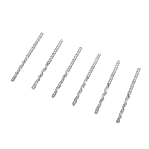 50PCS 1/8 Inch Drill Bits High Speed Steel Spiral Saw Bit Set for Wood and Plastic Cutting Silver