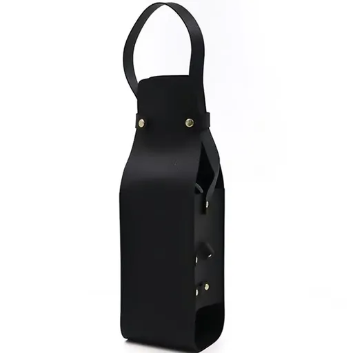 2PCS Wine Tote Bag PU Leather with Handle Durable for Party Gift