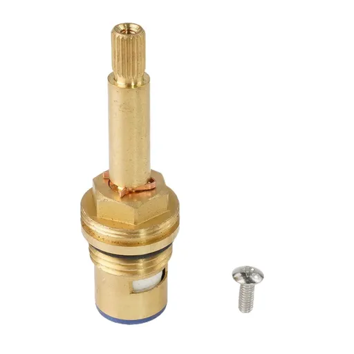 Shower Bath Taps Valve Cartridge Quarter Turn Flow Long Tall Stem Insert 20 1/2" Bathroom Fixture Faucet Replacement Parts Anti-Clockwise Smile Home Clockwise
