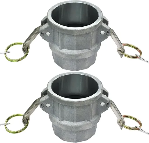 Aluminum Cam Lock Fittings (Part D) Cam and Groove Hose Fitting, 1-1/2" Female Coupler x 1-1/2" Female NPT Threaded Adapter