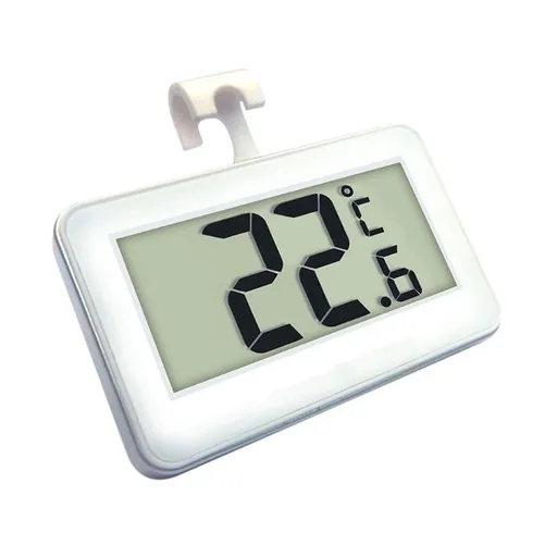 Refrigerator Thermometer Foldable Waterproof Large Thermometer with Digital LCD Screen for Refrigerator Cafe Basement Kitchen