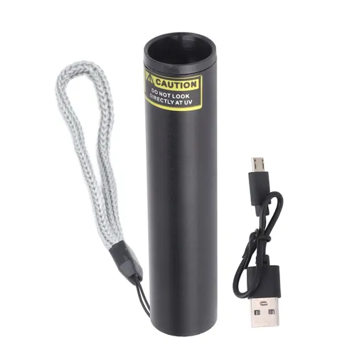 3W 365nm Small UV Flashlight USB Rechargeable Led Ultraviolet Flashlight Pet Urine Detector for Dog Cat Urine Dry Stains
