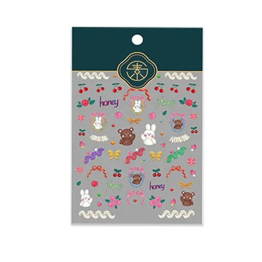 Chinese Style Floral Nail Stickers Gel Nail Stickers for DIY Nail Art - 471