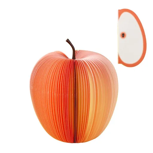 3D Fruit Shape Non-Sticky Memo Notes, Creative Practical Three-dimensional Table Decoration Post Notepads
