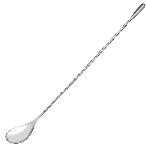 12 Inch Stainless Steel Bar Spoon for Cocktail Mixing with Spiral Handle Silver EASY TO CLEAN IDEAL LENGTH PROFESSIONAL DESIGNS