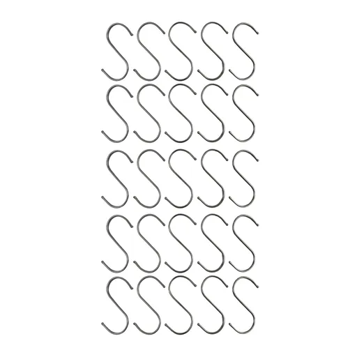 Stainless Steel Hanging S Hooks 12cm X 6cm 25 Pieces