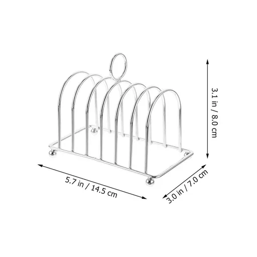 2-Pack Stainless Steel Toast Bread Rack Holder, Cooling Rack for Toast and Bread, Kitchen Organizer