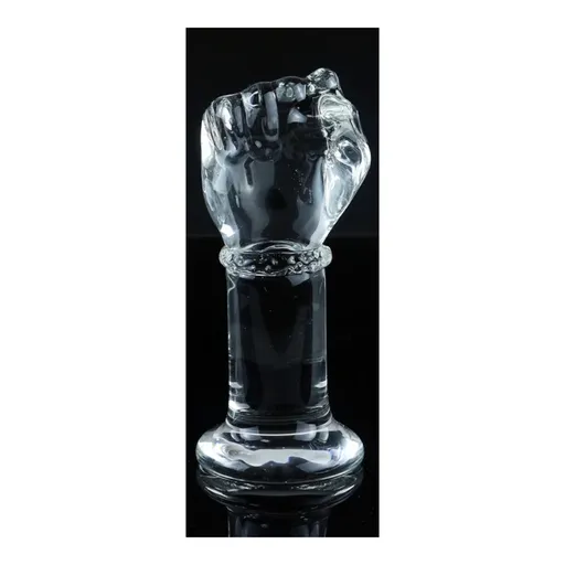 House Of Dasein Super Huge Glass Simulation Fist Dildo Hand G-Spot Anal Plug Vaginal Masturbation Sex Toys - S
