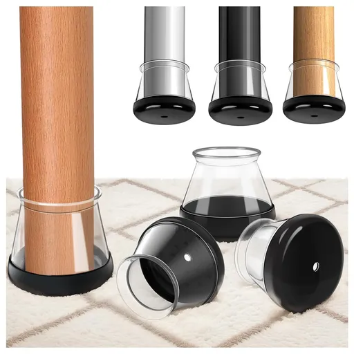 8Pcs Chair Leg Sliders for Carpet, Chair Glides, Round Furniture Chair Leg Protectors Caps,Perfect Solution for Rugs or Carpet