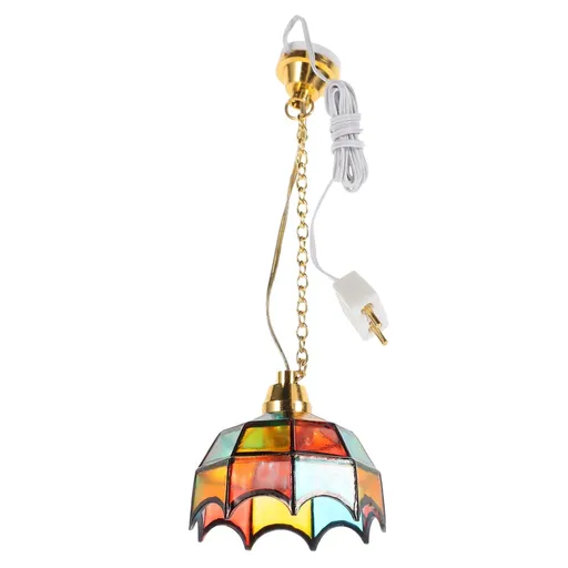 1pc Miniature Ceiling Light Mini Adornment Mini Hanging Lamp Light for Mini Adornment Mini Adornment