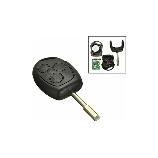 1 pcs 3 Buttons 433Mhz Remote Entry Key Fob Ford/Mondeo/Fiesta/Focus/Ka Transit