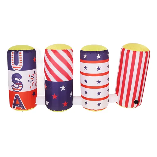 Independence Day Inflatable Model Patriotic LED Light Outdoor Holiday Lawn Yard Blow Up Decor 4th of July IP44 100CM US Plug 100‑120V