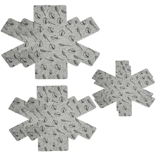 12pcs Pot Pan Protectors Non Woven Divider Pads Reusable Pot Protection Pads for Storing Frying Pans Baking Trays