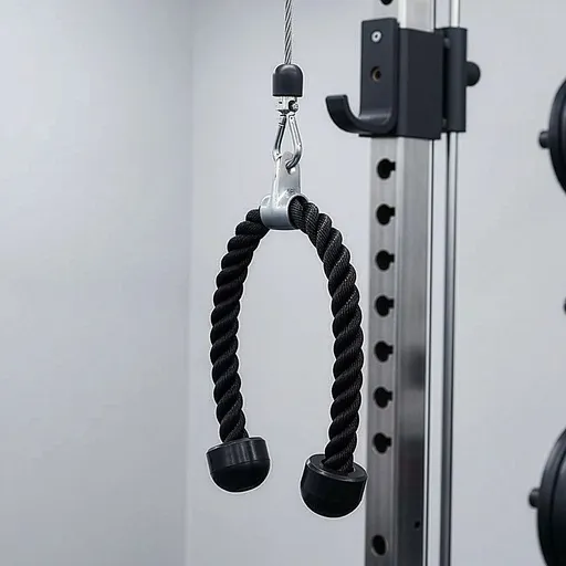 Tricep Pulldown Rope – Heavy Duty Cable Machine Attachment for Gym & Home Workout