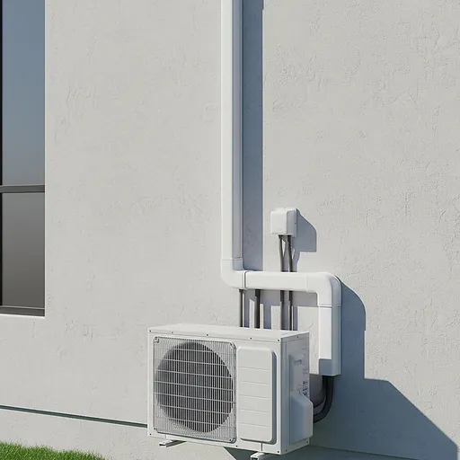 75mm 5.4m Mini Split Line Set Cover Kit PVC for Air Conditioner Installation