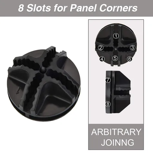 Connectors Plastic Storage Cube Connectors Wire Cube Connectors Organizer ABS Connectors (Black,32 Pieces)