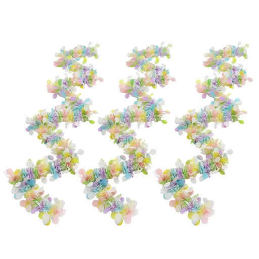 3 Pcs Easter Garland for Mantle Tinsel Garland Mixed Color Wreath Hanging Decorations Easter Tree Ornaments for Party Wall Party Decor