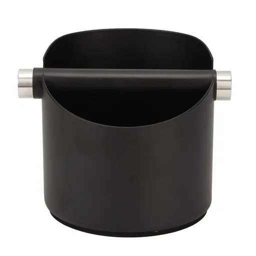 Coffee Knock Box Stainless Steel Coffee Grounds Knock Box with Knock Bar for Cafes Western Restaurants Bars Home Kitchen