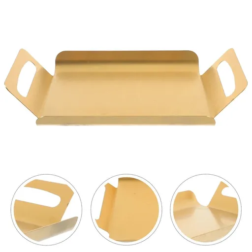 Golden Stainless Steel Wedding Party Baking Tray for Bakeries, 1-Pack