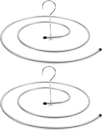 Spiral Drying Rack - 2-Piece Set - Windproof - For Bedding, Towels & Clothing - Rotatable & Space-Saving
