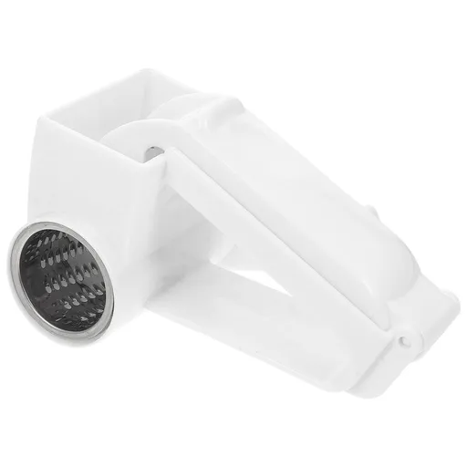 Generic Rotary Cheese Grater Stainless Steel for Hard Cheese, Parmesan,Nuts, Chocolate (White)
