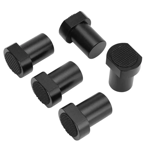 5 Pack Aluminum Alloy Bench Dogs Woodworking Clamp MFT Table Stop with Non-slip Pad for 20mm Dog Hole