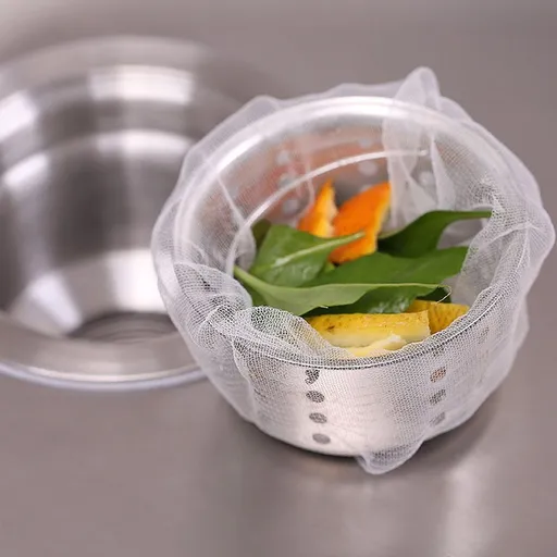 100Pcs Disposable Kitchen Sink Mesh Strainer Bag Elastic Anti-clog Food Waste Filter Bag