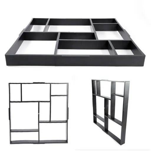 10Grids Garden Paving Brick Patio Concrete Slabs Maker Path Driveway Stone Mould