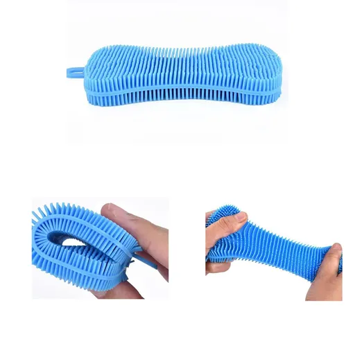2 PCS Silicone Dish Scrubber, Silicone sponges for Dishes, Silicone Dish Sponge, Silicone Kitchen Sponge, Kitchen Sponge