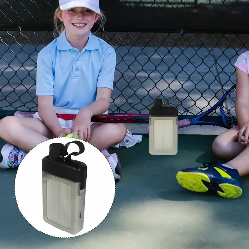 Strong Travel Water Bottle Black Flat Design with Lid for Outdoor and Gym Use
