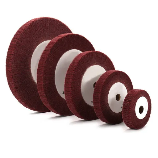 4”~12“ Nylon Fiber Flap Polishing Wheel Disc Non-Woven Abrasive Buffing 320-Grit 125Mm Smile Home 200Mm