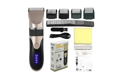 Hair Clippers for Men Professional Cordless Barber Clippers Cutting Mens Hair Trimmer with 4 Guards Mens Cutting Kit -Rose Gold