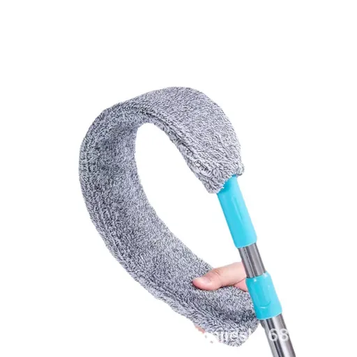 Extendable Microfibre Gap Duster with Long Handle, Washable Cleaning Brush for Under Beds, Sofas, up to 123 cm, Grey