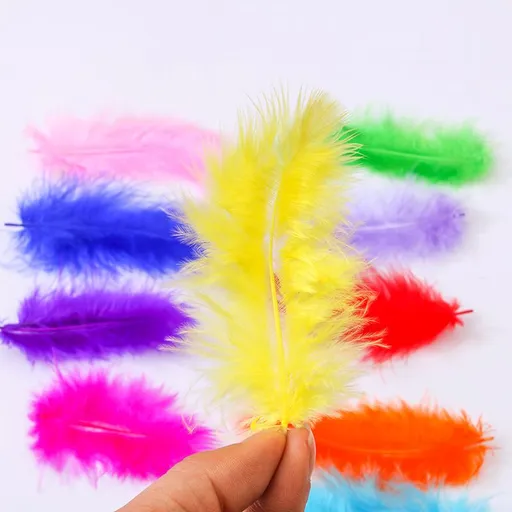 100pcs Colorful Feathers Bulk Feathers Assorted Colors for Crafts DIY, Art Projects, Party Decorations, Dream Catchers
