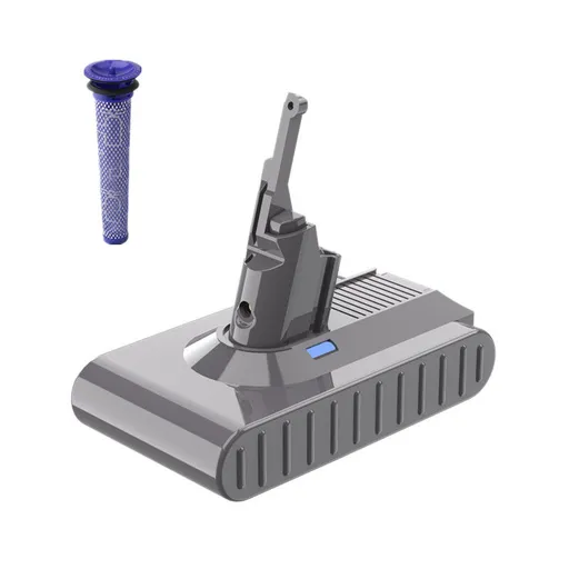 8000mAh Sony Cell Battery + Filter for Dyson V8 SV10 Vacuum Cleaner