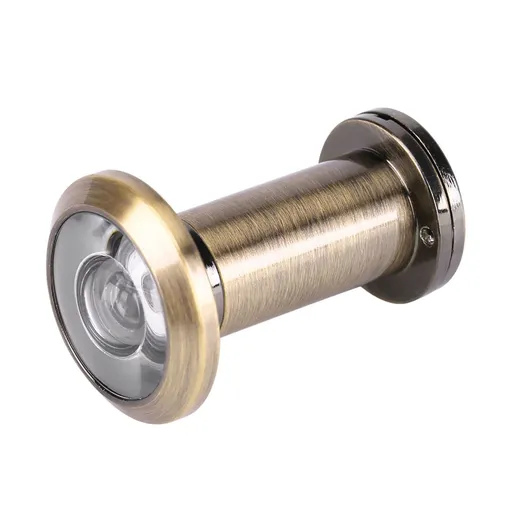 200 Degree Wide Viewing Angle Door Viewer with Heavy Duty Privacy Cover Green Bronze