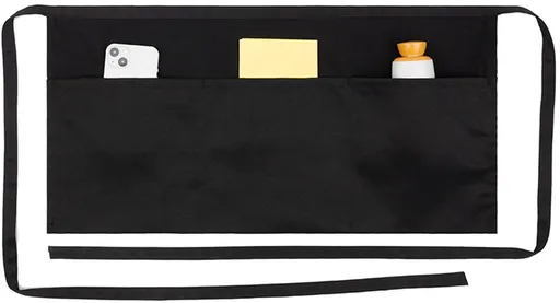 Waiter Apron - Kitchen Apron with 3 Pockets - Waterproof Bar Apron - Waterproof and Oil-Repellent - Restaurant Unisex Half Aprons - Waitress Apron - Black Server Aprons - Waiter Short Half Waist Server Apron - Aprons