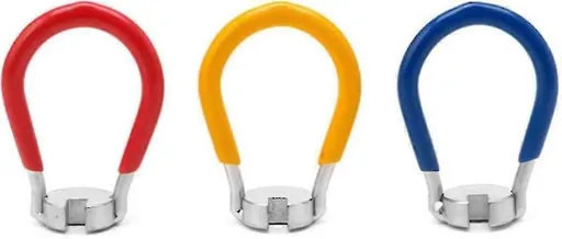Bicycle Spoke Wrench Bicycle Wheel Spoke Key Repair Kit Wrench Wire Adjustment Tool Bicycle Spoke Repair Kit (Red+Yellow+Blue) (3Pcs)