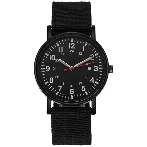 Men's Watches Luminous Sport Nylon Band Military Army Analogue Quartz Wrist Watch 40mm