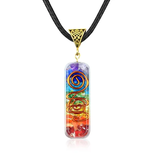 Necklace With Adjustable Cord Healing pendant for Spiritual Healing healing stones for protection and balance.
