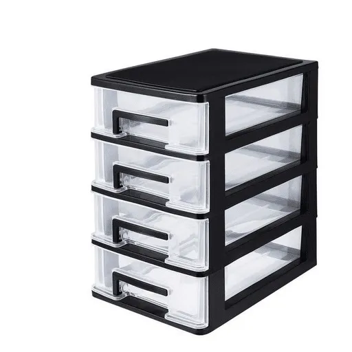 Storage Box Four Layer Storage Cabinet Plastic Drawer Type Closet Portable Multifunction Storage Rack Organizer Furniture
