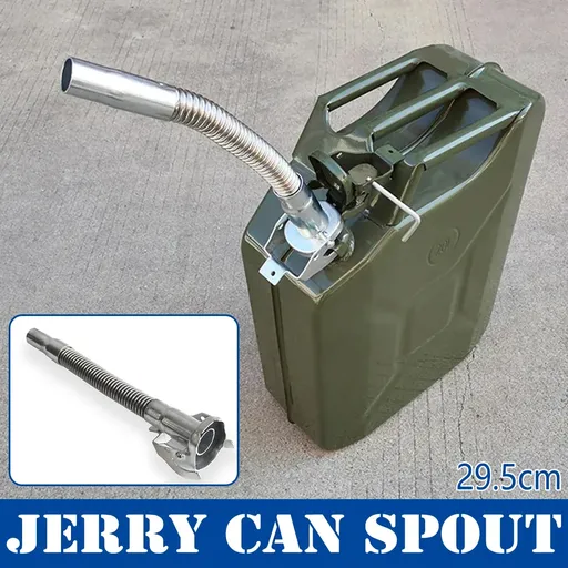Stainless Steel Oil Pourer Oil Nozzle Tube Metal Material Bendable Press Lid
