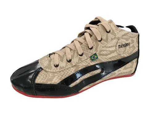 TAYGRA High Top Dance Shoe Comfy Flexible Ethical Handmade Eco Sneakers - Snakeskin