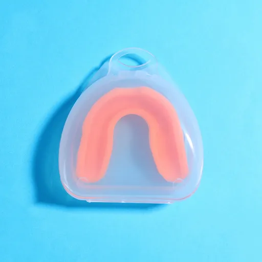 4-Pack Orange Food Grade Silicone Sports Mouthguard(6x5x1.7CM) With Vented PP Case- Instant Fit Mouth Guardfor High Shock Protection