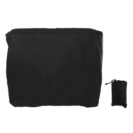 Ping Pong Table Cover Black Zippered 210 Silver Coated Waterproof Dustproof Tennis Table Cover for Patio 155x75x150cm