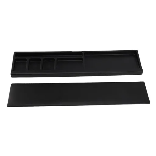 Keyboard Wrist Rest Pad Ergonomic Soft Prevent Slip Keyboard Wrist Support with Partition Storage Case for Office Black