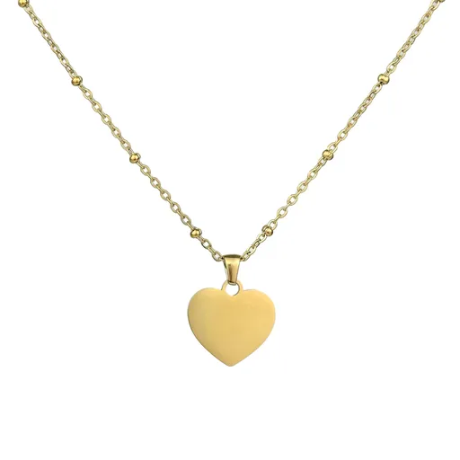 Fashion necklace women's versatile cross-border jewelry love necklace jewelry women's heart-shaped accessories titanium